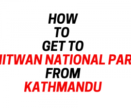 How to get to chitwan national park from kathmandu